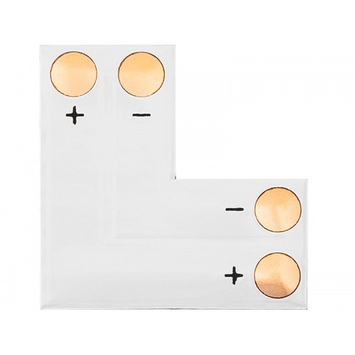 Jungtis LED juostelėms "L" tipo 10 mm 2 kontaktų-Pagrindinis Jungtis LED juostelėms "L" tipo 10 mm 2 kontaktų-Pagrindinis
