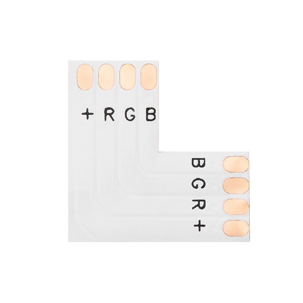 Jungtis "L" tipo 10 mm RGB LED juostelėms-Pagrindinis Jungtis "L" tipo 10 mm RGB LED juostelėms-Pagrindinis