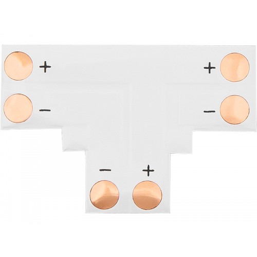 Jungtis LED juostelėms "T" tipo 8 mm 2 kontaktų-Pagrindinis