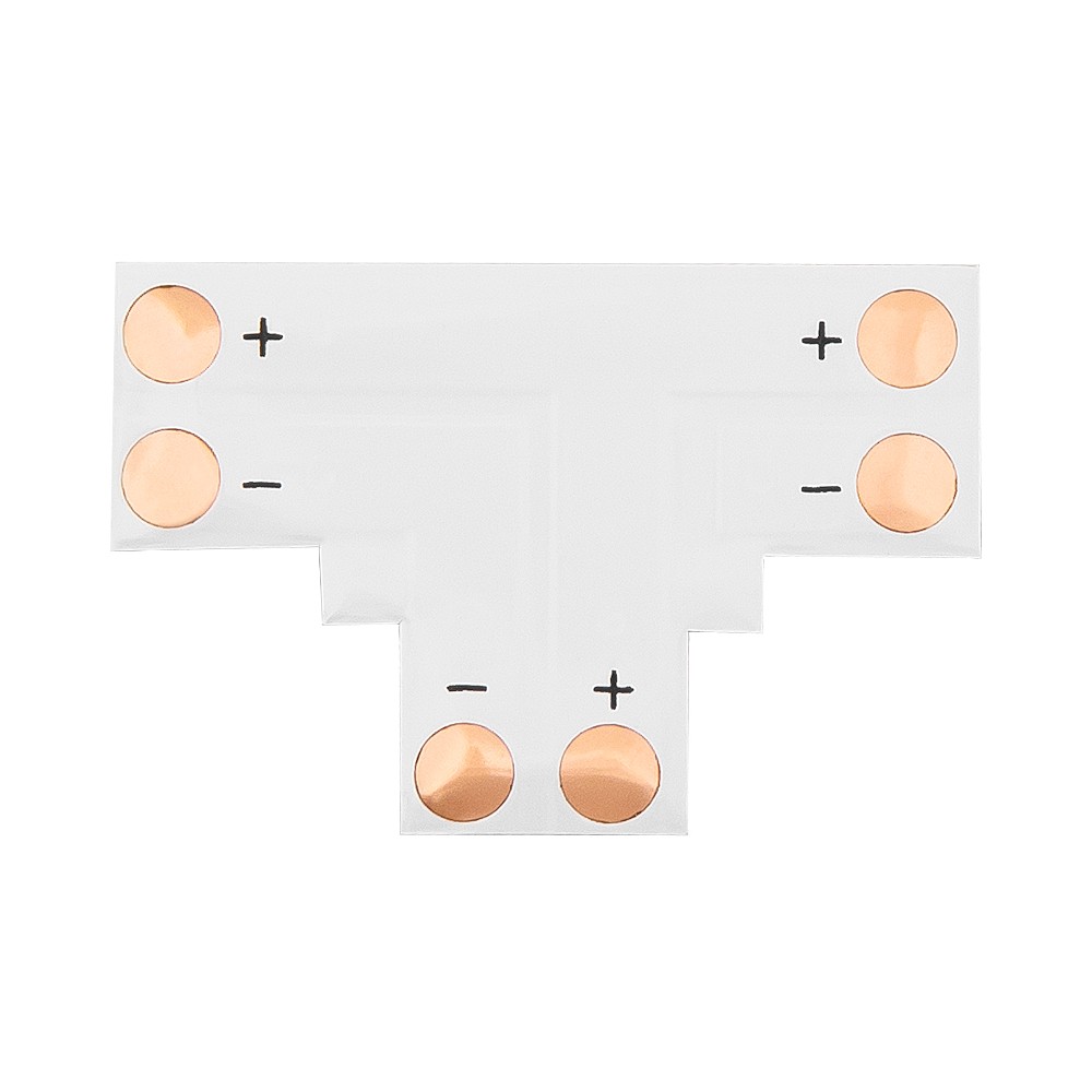 Jungtis LED juostelėms "T" tipo 10 mm 2 kontaktų-Pagrindinis