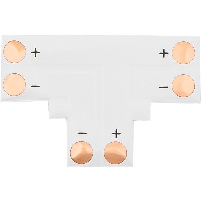 Jungtis LED juostelėms "T" tipo 10 mm 2 kontaktų-Pagrindinis