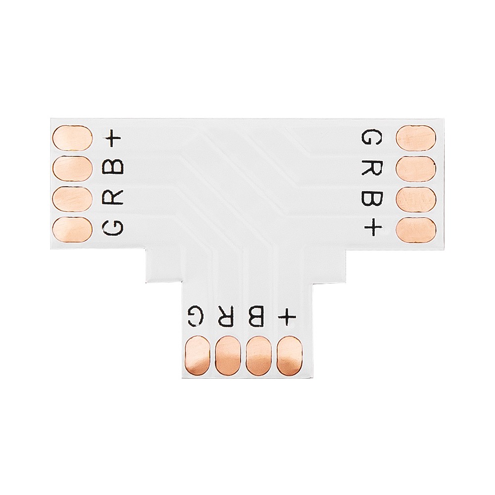 Jungtis "T" tipo 10 mm RGB LED juostelėms-Pagrindinis Jungtis "T" tipo 10 mm RGB LED juostelėms-Pagrindinis