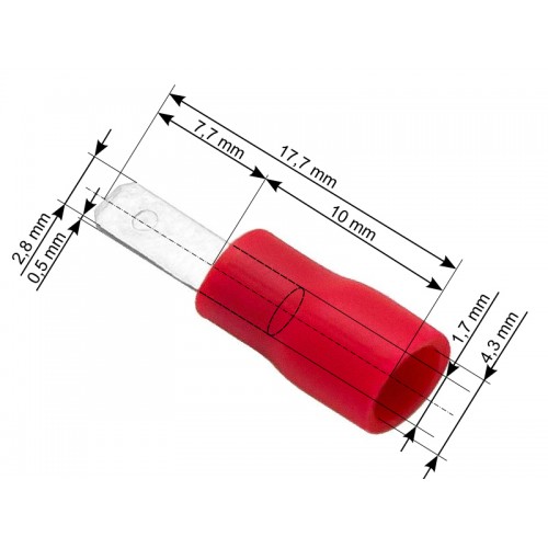Izoliuota plokščia išorinė jungtis 2,8/0,5-Pagrindinis Izoliuota plokščia išorinė jungtis 2,8/0,5-Pagrindinis