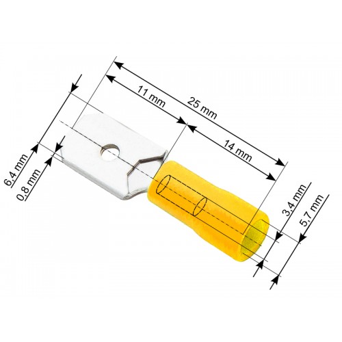 Izoliuota plokščia išorinė jungtis 6.3/0.8-Pagrindinis Izoliuota plokščia išorinė jungtis 6.3/0.8-Pagrindinis