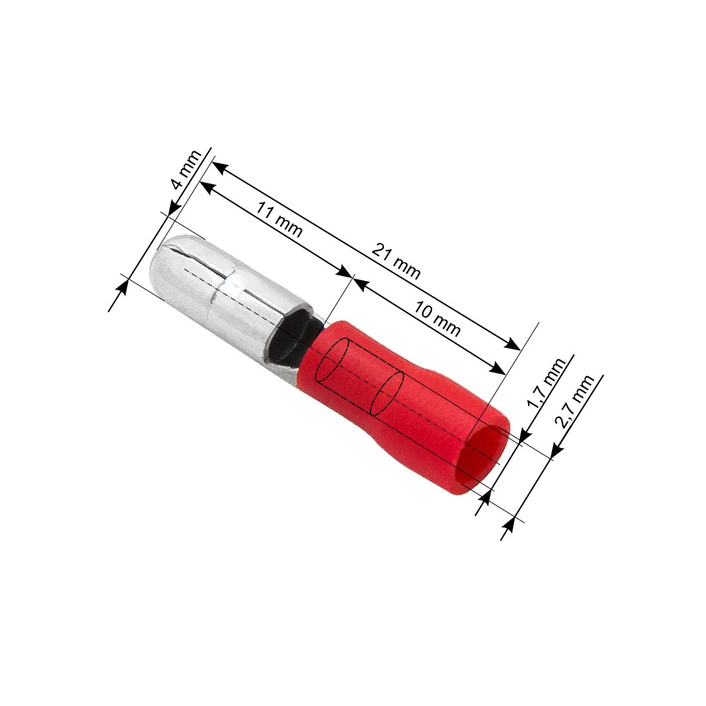 Jungtis izoliuotas kištukas 4.0/21mm-Pagrindinis