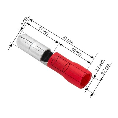 Jungtis izoliuotas kištukas 4.0/21mm-Pagrindinis