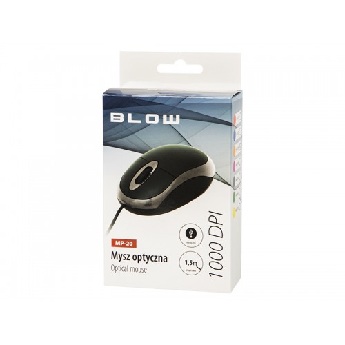 Optinė pelė BLOW MP-20 USB žalia-Pagrindinis
