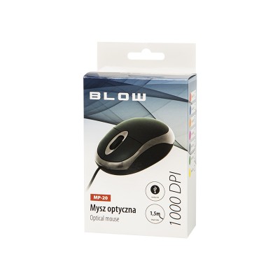 Optinė pelė BLOW MP-20 USB žalia-Pagrindinis