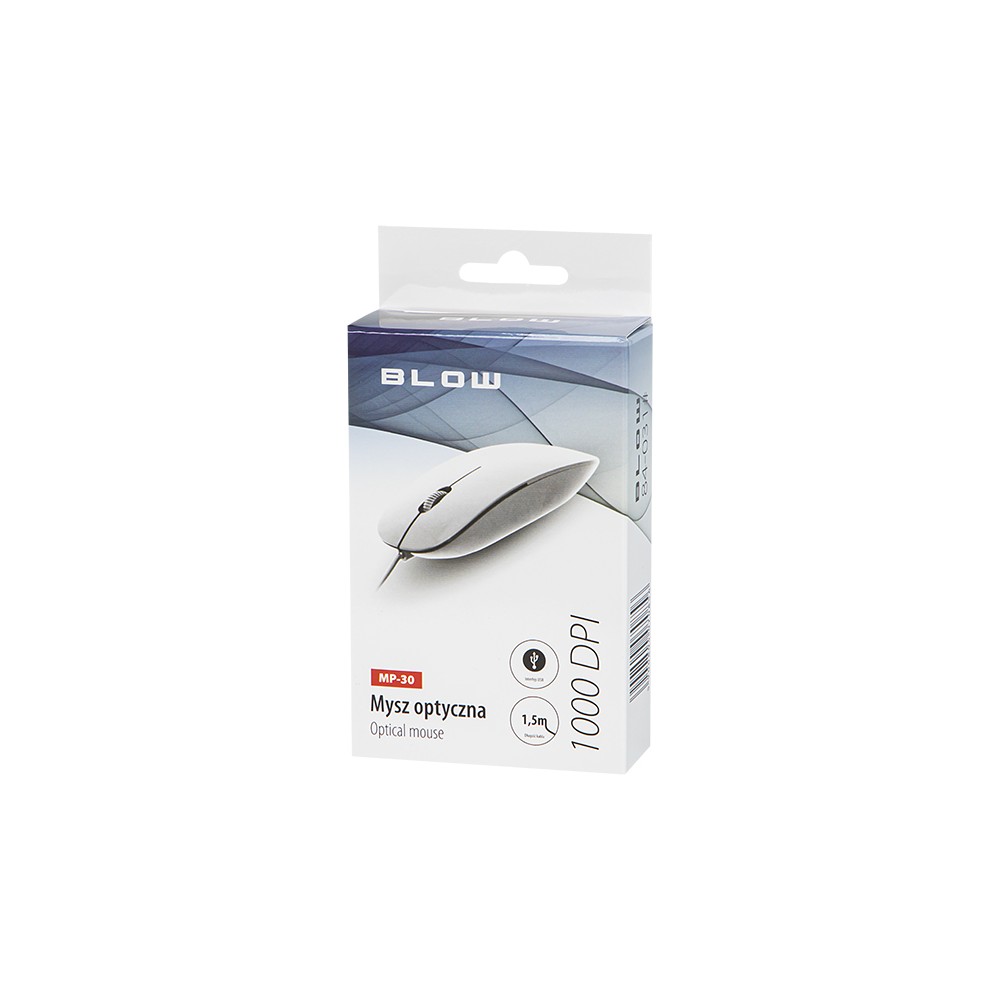Optinė pelė BLOW MP-30 USB baltos spalvos-Pagrindinis