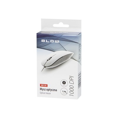 Optinė pelė BLOW MP-30 USB baltos spalvos-Pagrindinis