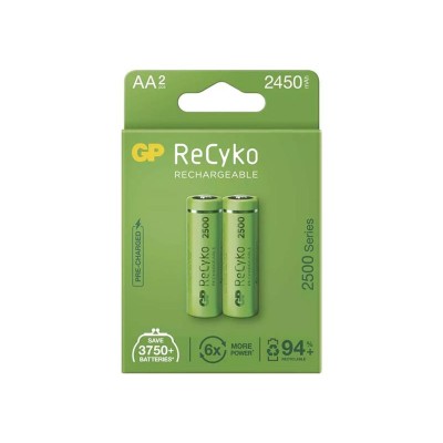AA (R6) įkraunama baterija 1,2 V/2450 mAh GP Recyko