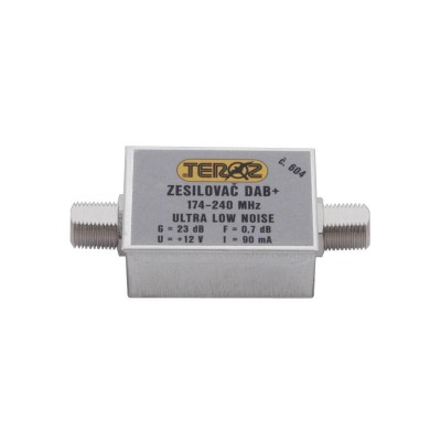 Antenos stiprintuvas Teroz 604X, mažo triukšmo, DAB, G23dB