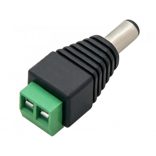 Jungtis LED juostelėms DC kištukas 2,5/5,5-Pagrindinis