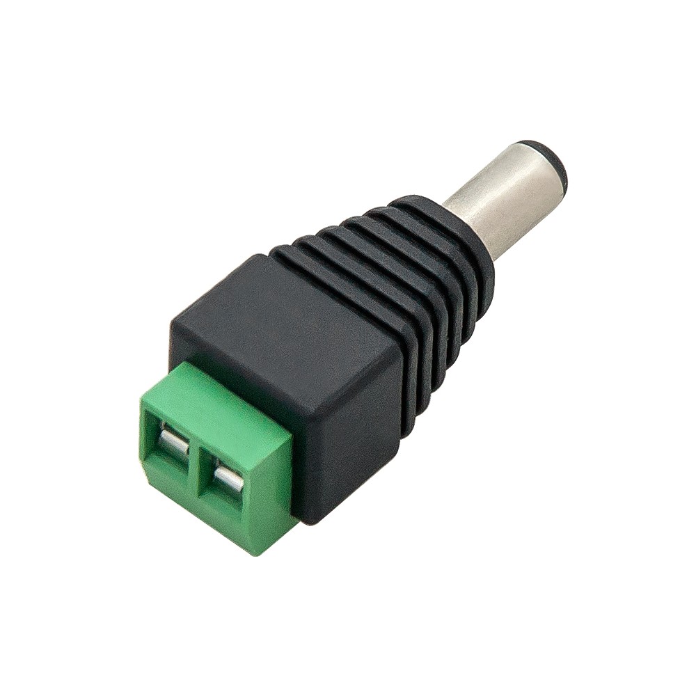 Jungtis LED juostelėms DC kištukas 2,5/5,5-Pagrindinis