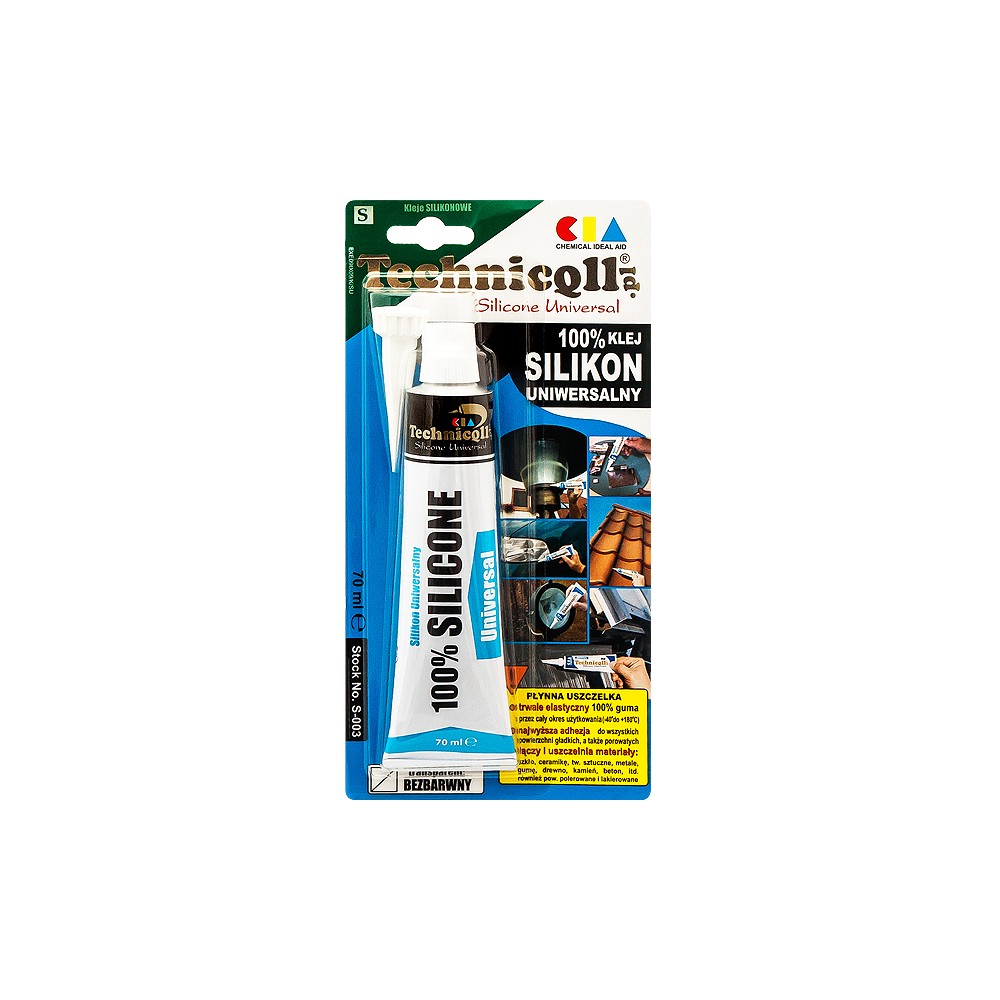 Universalus silikonas 70ml bespalvis-Pagrindinis