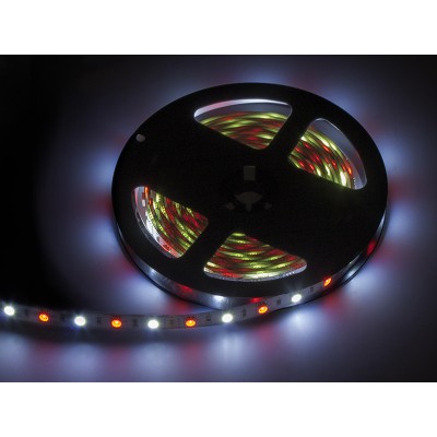 LED juosta RGBW+šaltai balta 5050 5m/300-LED juostelės