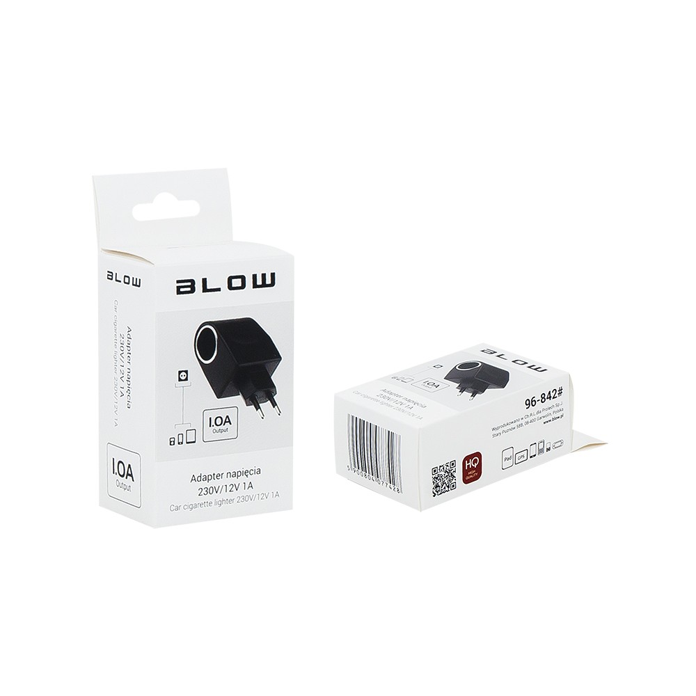 Įtampos adapteris 230V/12V lizdas 1A-Pagrindinis