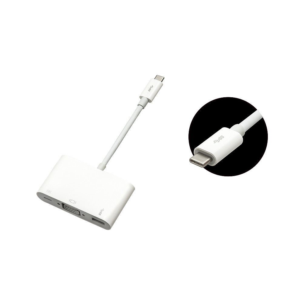 USB kištukas USB adapteris-C 3.1 - vGA lizdas-Pagrindinis USB kištukas USB adapteris-C 3.1 - vGA lizdas-Pagrindinis