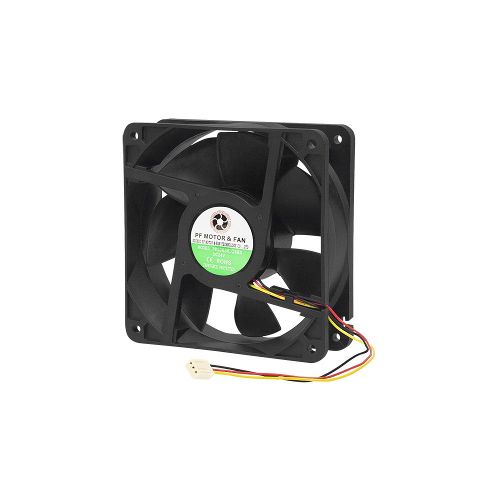 120x38 mm 24V slydimo ventiliatorius. 3-kabelis.-Ventiliatoriai 120x38 mm 24V slydimo ventiliatorius. 3-kabelis.-Ventiliatoriai