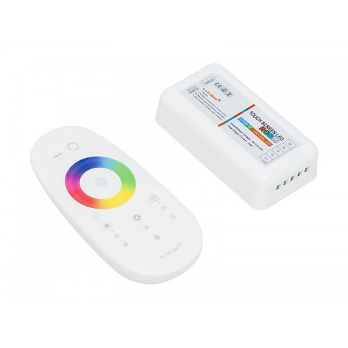 RGB+W 120W valdiklis su RF+tamsinimo nuotolinio valdymo