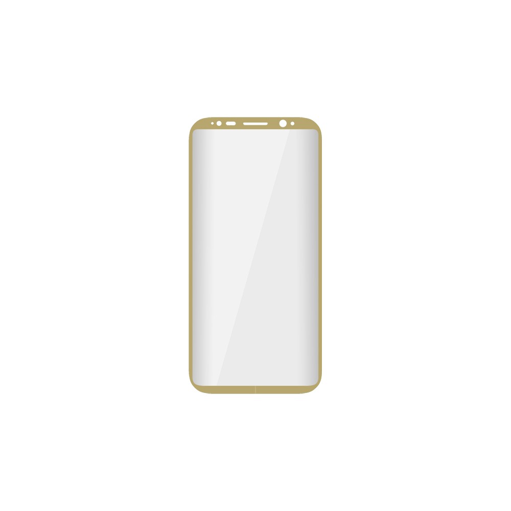 3D grūdinto stiklo "Samsung S8" auksinis rėmelis-Pagrindinis