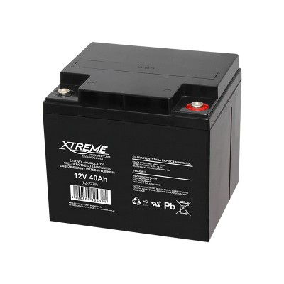 12V 40Ah gelinis akumuliatorius XTREME-Švino akumuliatoriai
