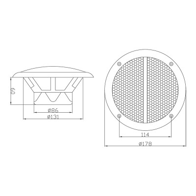 Lubinis garsiakalbis WS-180 165 mm 80 W/8 omų-Pagrindinis