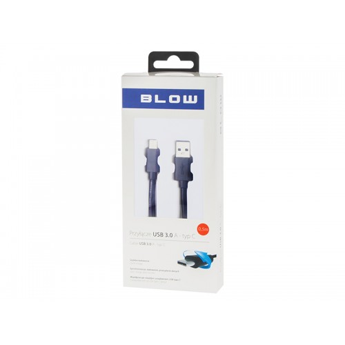 USB 3.0 A jungtis - USB-C 0,5 m juodos spalvos-Pagrindinis