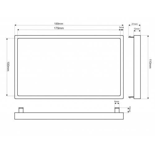 2DIN plastikinis automobilinis adapteris-Pagrindinis