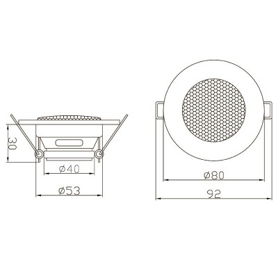 Lubinis garsiakalbis WS-80 50mm 5W/8ohm-Pagrindinis
