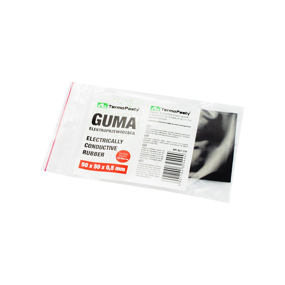 Elektrai laidi guma 50x50x0,5 mm AG-Pagrindinis Elektrai laidi guma 50x50x0,5 mm AG-Pagrindinis