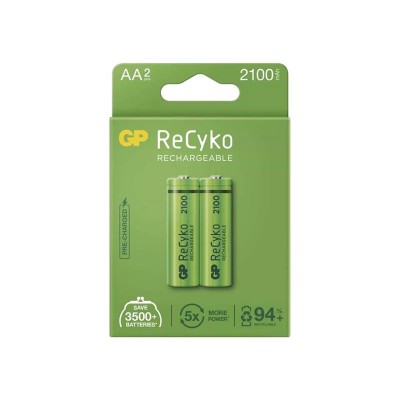 AA (R6) įkraunama 1,2 V/2100 mAh baterija GP Recyko