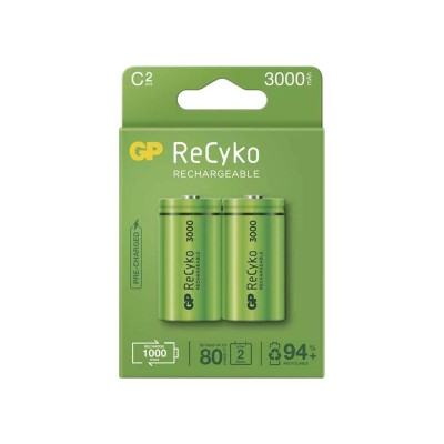 Akumuliatorius C (R14), įkraunamas 1,2 V/3000 mAh GP Recyko