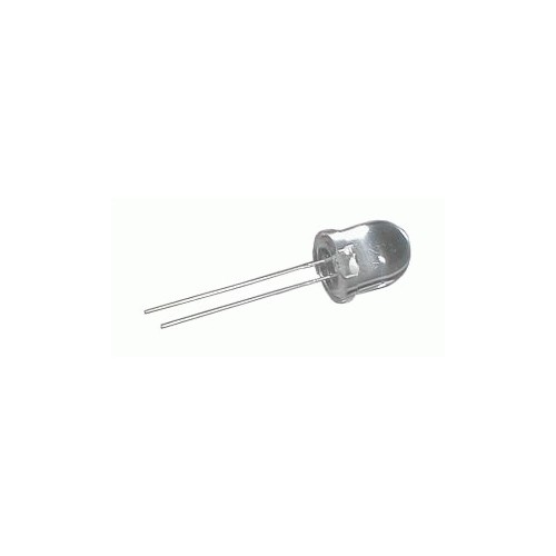 LED diodas 10mm baltas skaidrus 6000mcd/30°-Komponentai