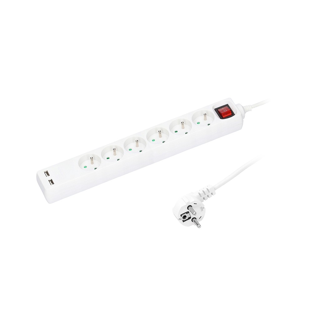 Pailginimo kabelis PS-670WS+USB 1,5 m/6Guw-Pagrindinis