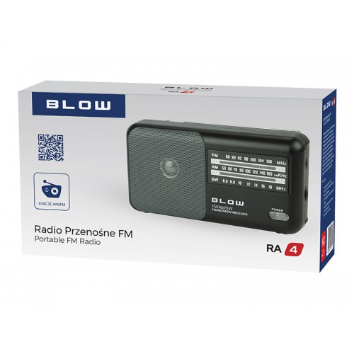 Mobilusis analoginis AM/FM radijas BLOW RA4-Pagrindinis
