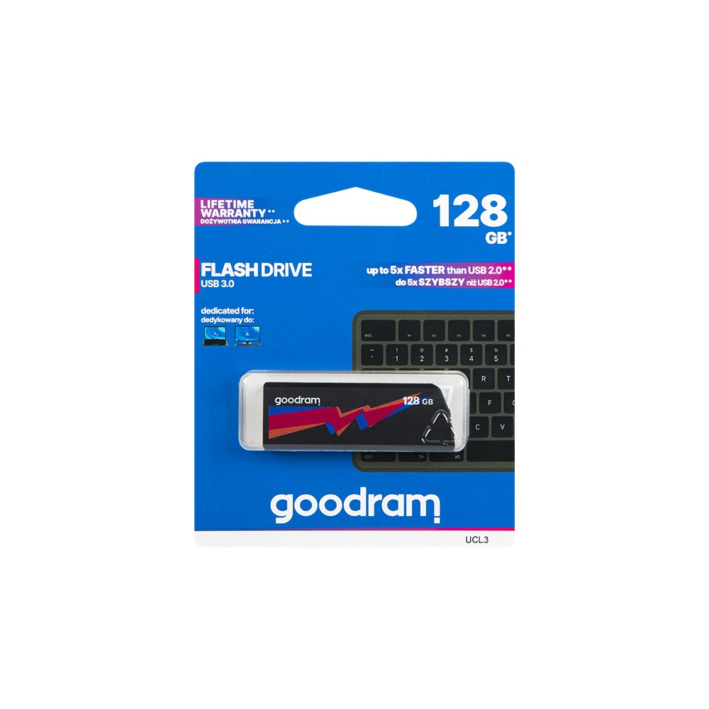 ATMINTINĖ 128GB GOODRAM UCL3 USB3.0-USB atmintukai