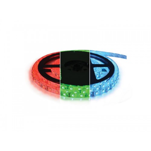 LED juosta 12V 5050 60LED/m IP20 maks. 12W/m RGB (ritė 5 m)