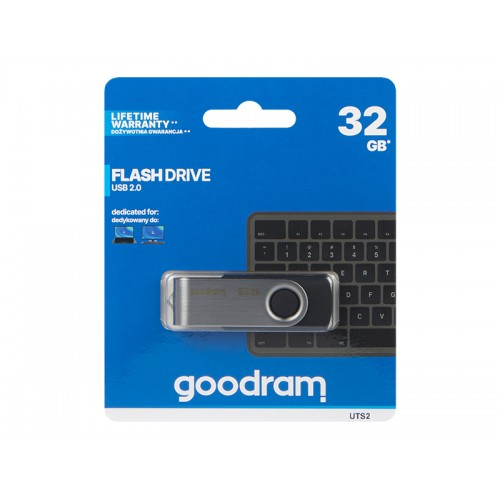 PENDRIVE 32GB GOODRAM UTS2 USB2.0-USB atmintukai