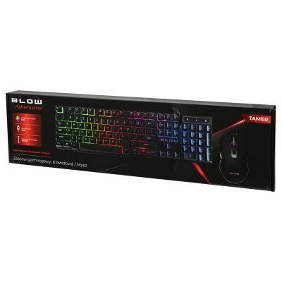 Klaviatūra ir pelė BLOW su LED šviesa TAMER-Klaviatūros ir
