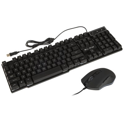 Klaviatūra ir pelė BLOW su LED šviesa TAMER-Klaviatūros ir