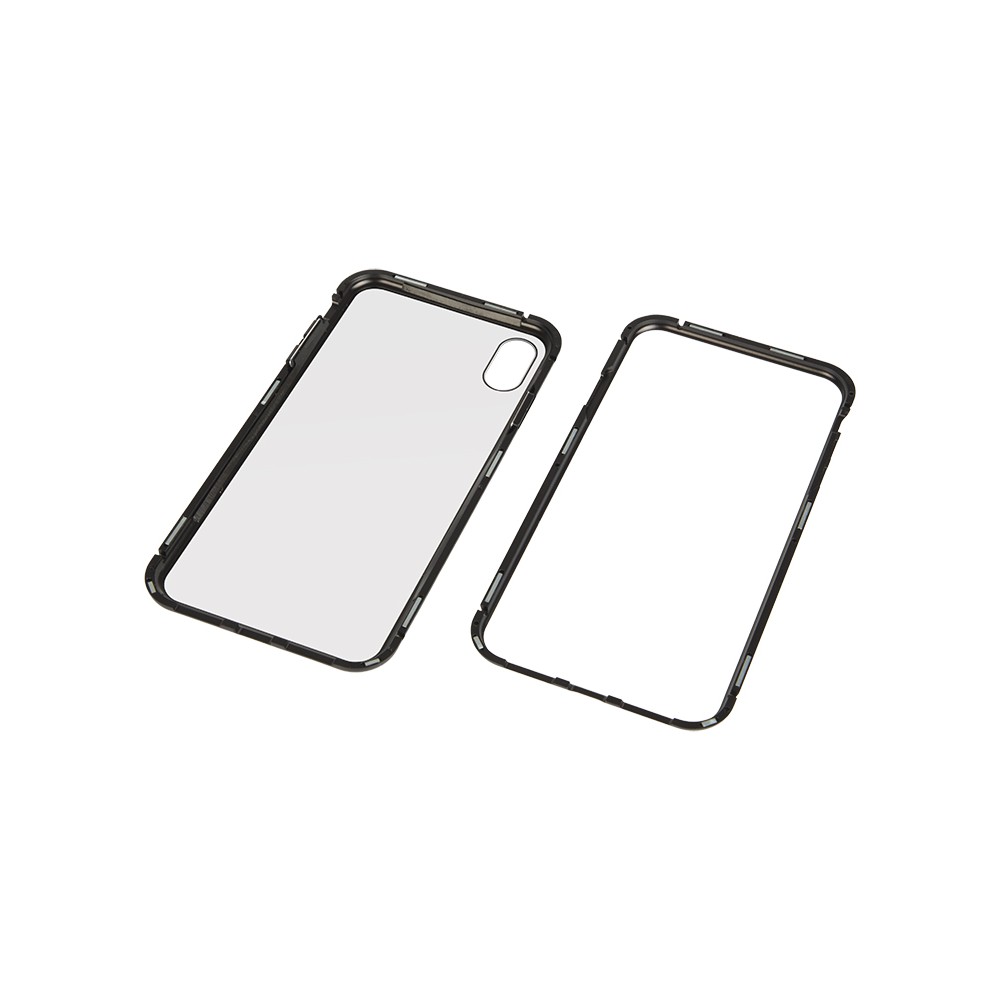 "iPhone XS MAX" magnetinis dėklas, juodas-Pagrindinis