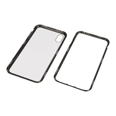 "iPhone XS MAX" magnetinis dėklas, juodas-Pagrindinis