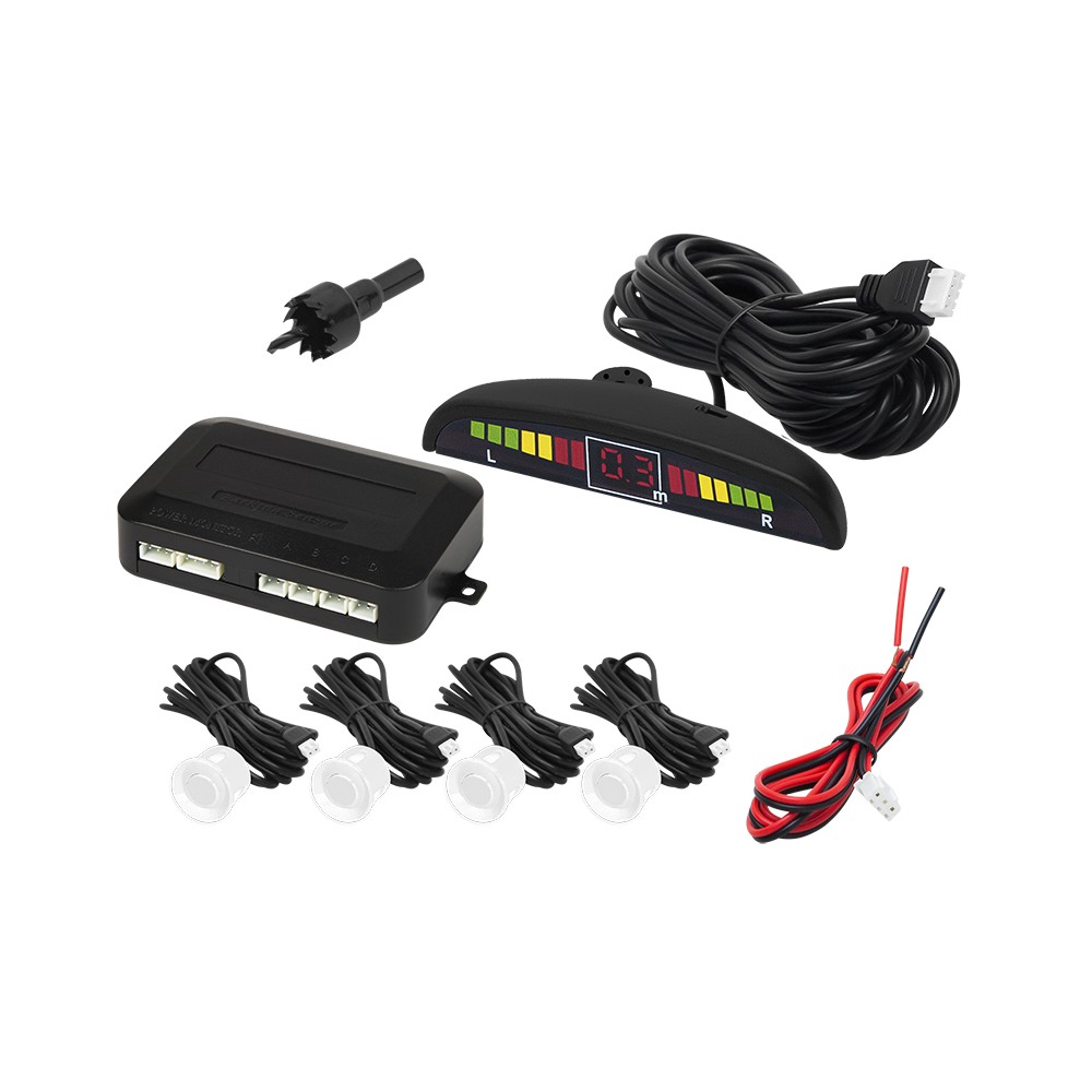 Atbulinės eigos jutiklis BLOW CPW4 (baltas) 22 mm-Parkavimo
