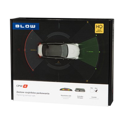 Atbulinės eigos jutiklis BLOW CPW4 (baltas) 22 mm-Parkavimo