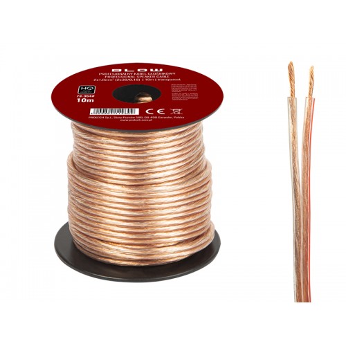 Garsiakalbio kabelis 2x1,00 mm-Garsiakalbių kabeliai ir