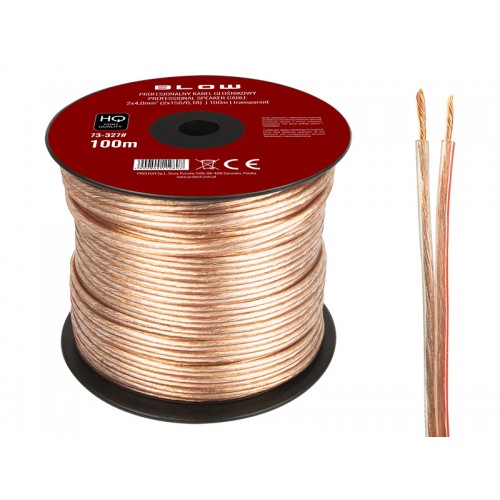 Garsiakalbio kabelis 2x4,00 mm-Garsiakalbių kabeliai ir