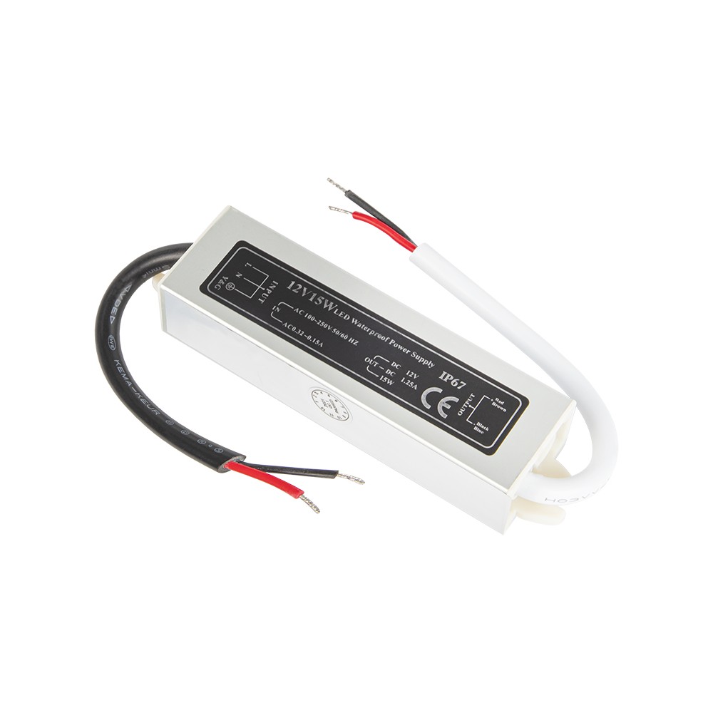 LED sistemų maitinimo šaltinis 12V/ 1,25A 15W-Pagrindinis