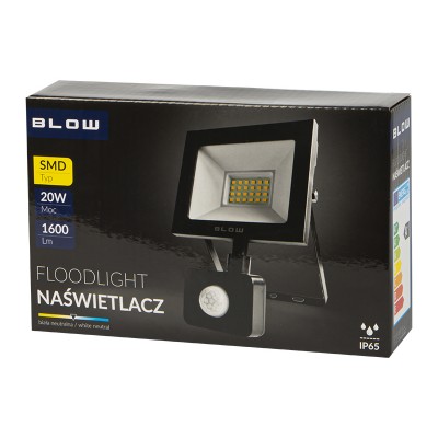 LED/PIR SMD halogeninė lempa 20W šviesa-Pagrindinis