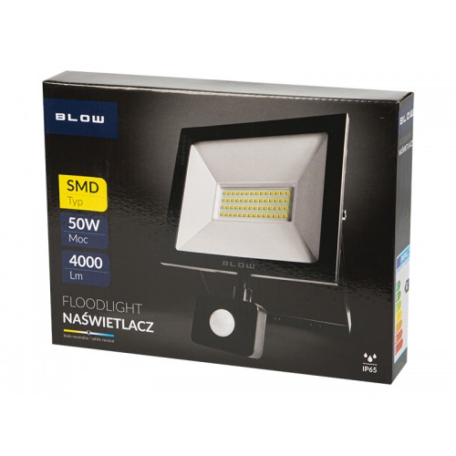 LED/PIR SMD halogeninė lempa 50W šviesa-Pagrindinis